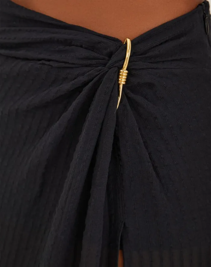 Bottoms Women ViX Paula Hermanny Eug Midi Skirt 8211 Black