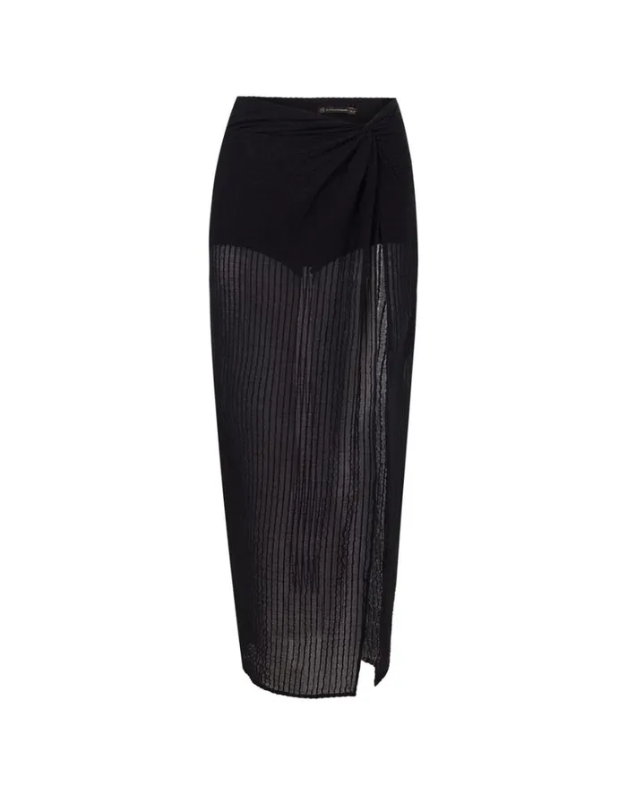 Bottoms Women ViX Paula Hermanny Eug Midi Skirt 8211 Black