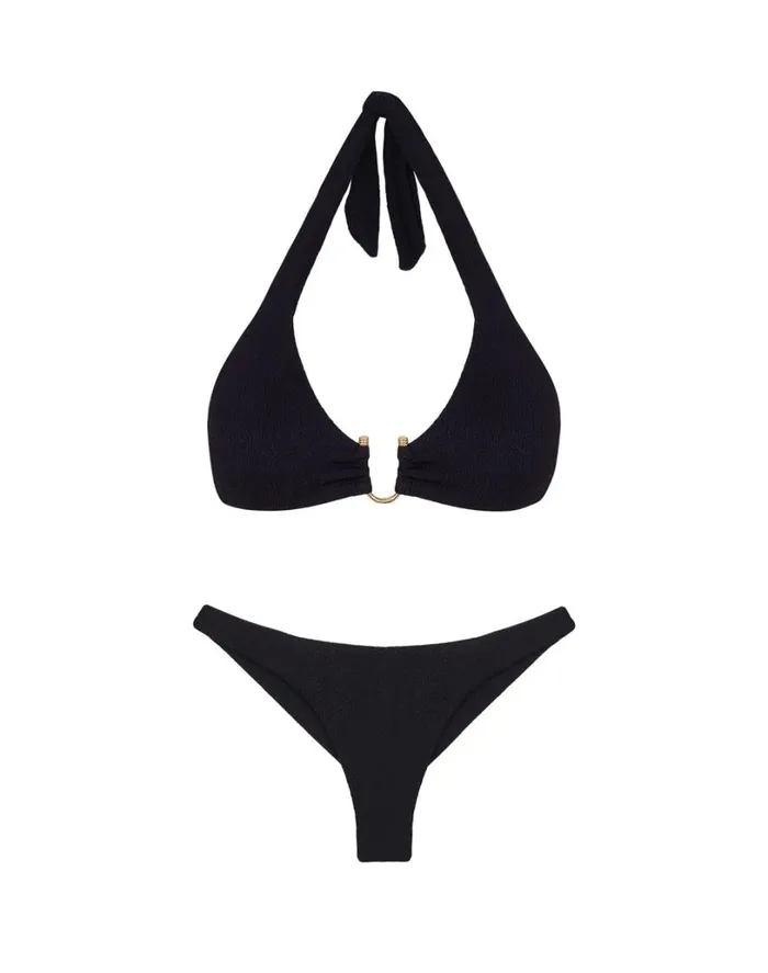 Bottoms Women ViX Paula Hermanny Firenze Basic Bottom 8211 Black