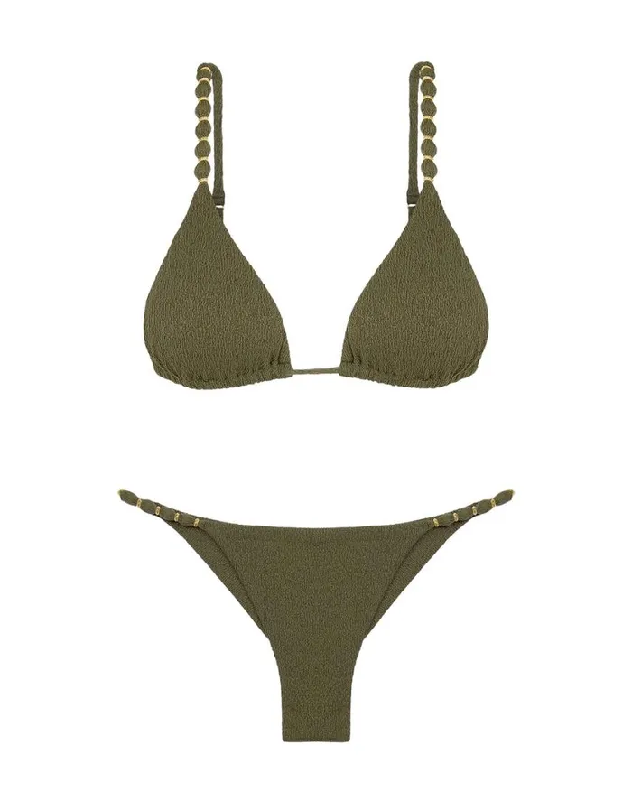 Bottoms Women ViX Paula Hermanny Firenze Beads Bottom 8211 Evergreen