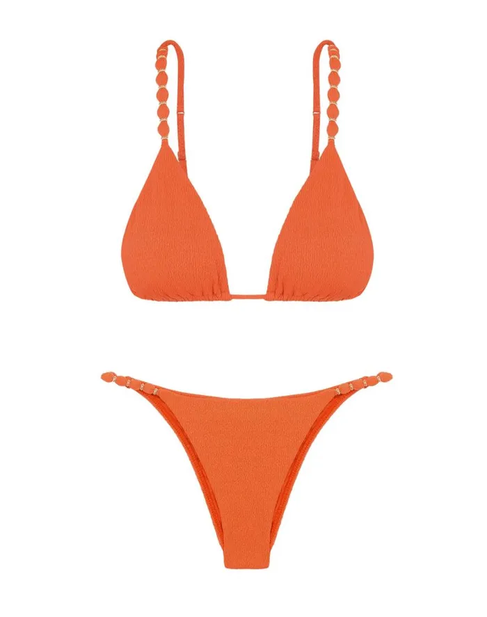 Bottoms Women ViX Paula Hermanny Firenze Beads Bottom 8211 Grapefruit