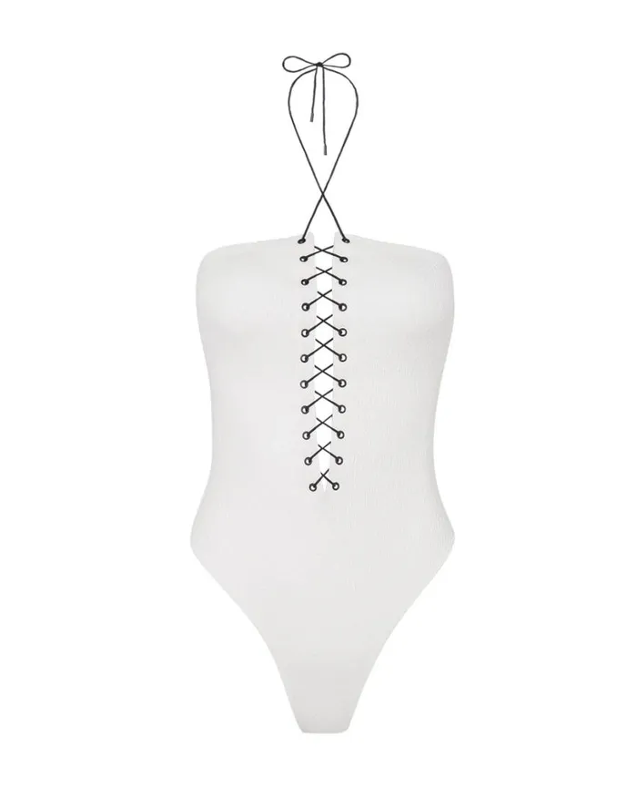 Bottoms Women ViX Paula Hermanny Firenze Blair One Piece 8211 White