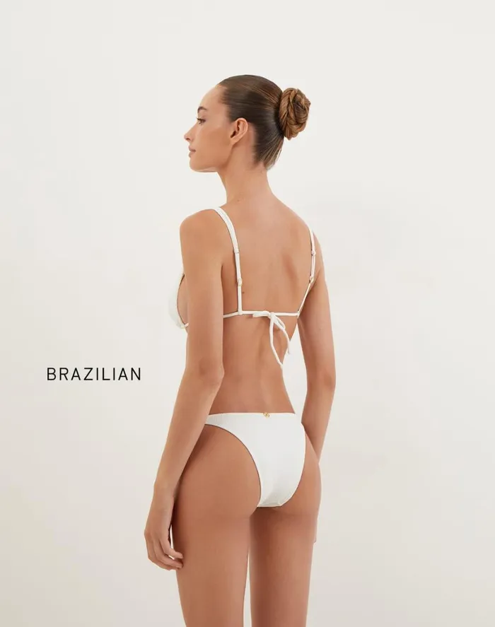 Bottoms Women ViX Paula Hermanny Firenze Callie Detail Bottom 8211 White