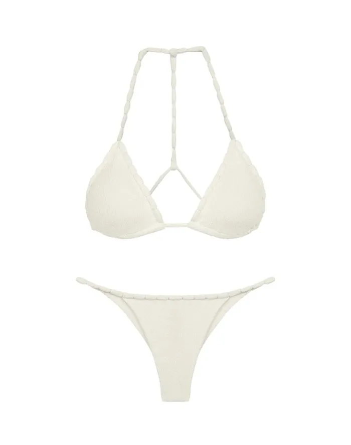 Bottoms Women ViX Paula Hermanny Firenze Fran Detail Bottom 8211 White