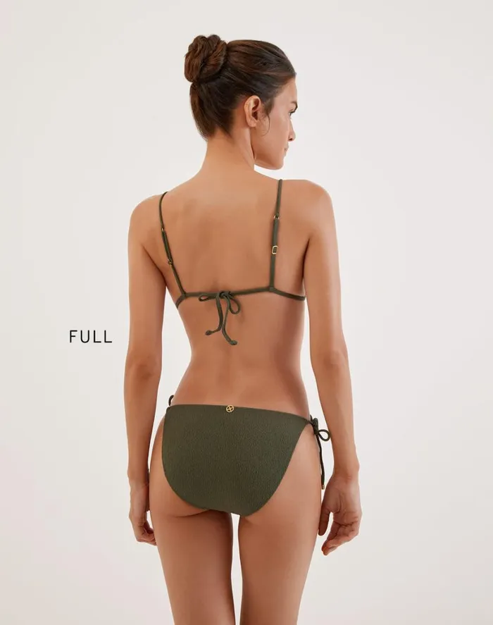 Bottoms Women ViX Paula Hermanny Firenze Lou Tie Side Bottom 8211 Evergreen
