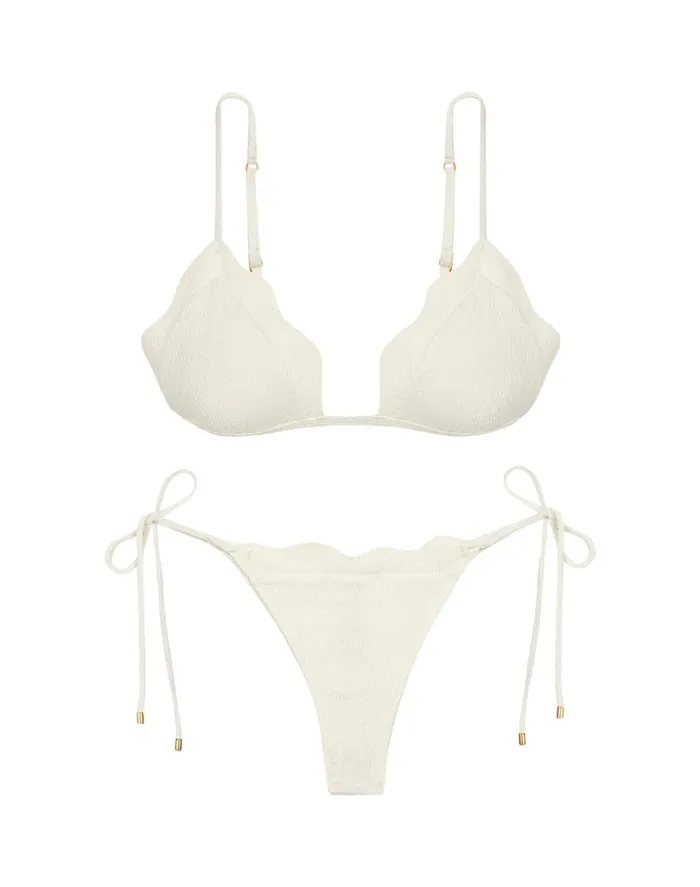 Bottoms Women ViX Paula Hermanny Firenze Lou Tie Side Bottom 8211 White