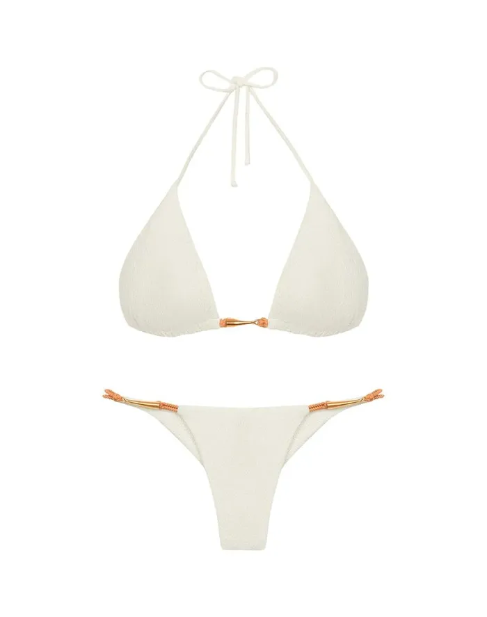 Bottoms Women ViX Paula Hermanny Firenze Mandy Detail Bottom 8211 White