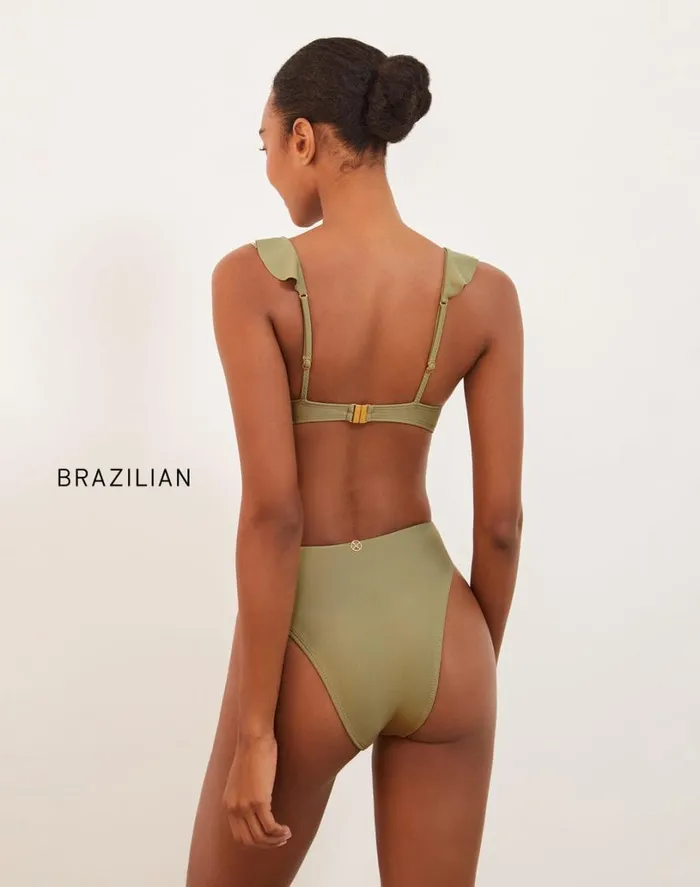 Bottoms Women ViX Paula Hermanny Gigi Hot Pant Bottom 8211 Olivine