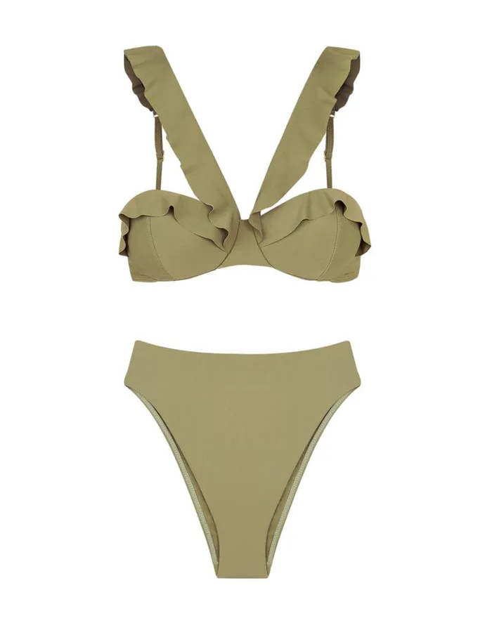 Bottoms Women ViX Paula Hermanny Gigi Hot Pant Bottom 8211 Olivine
