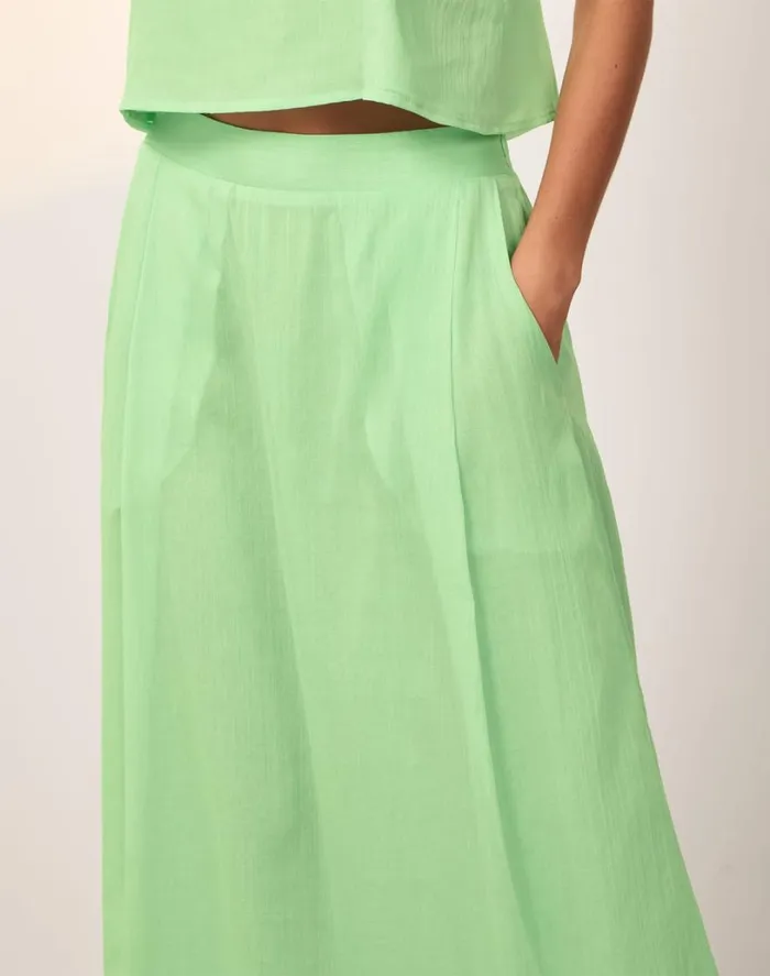 Bottoms Women ViX Paula Hermanny Harlow Long Skirt 8211 Seaside