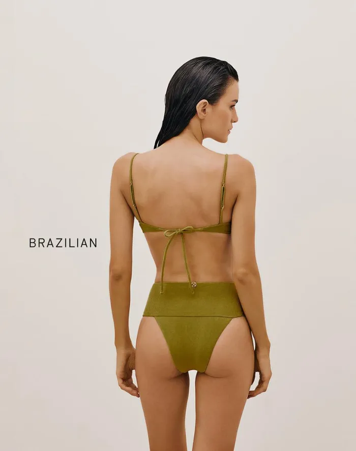 Bottoms Women ViX Paula Hermanny Jessica Hot Pant Bottom 8211 Avocado