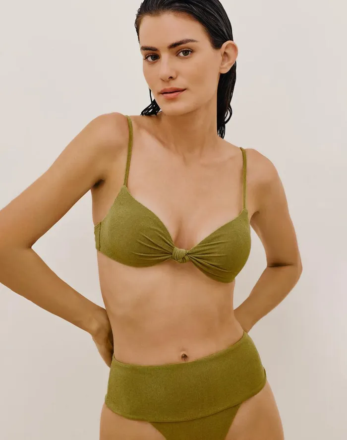 Bottoms Women ViX Paula Hermanny Jessica Hot Pant Bottom 8211 Avocado