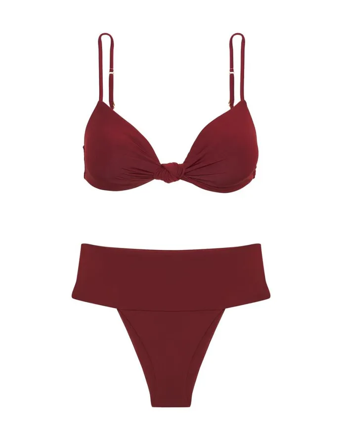 Bottoms Women ViX Paula Hermanny Jessica Hot Pant Bottom 8211 Cranberry