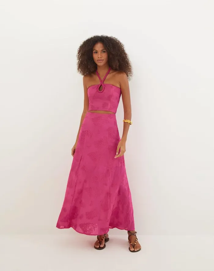 Bottoms Women ViX Paula Hermanny Jordana Long Skirt 8211 Orchid