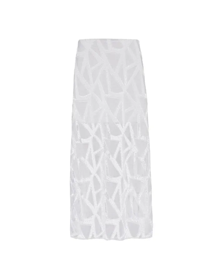 Bottoms Women ViX Paula Hermanny Juli Long Skirt 8211 Off White