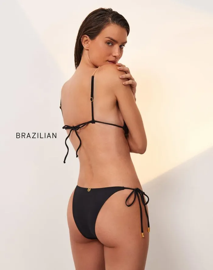 Bottoms Women ViX Paula Hermanny Kaia Tie Side Bottom 8211 Black