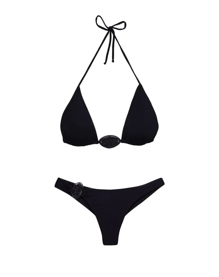 Bottoms Women ViX Paula Hermanny Kim Detail Bottom 8211 Black