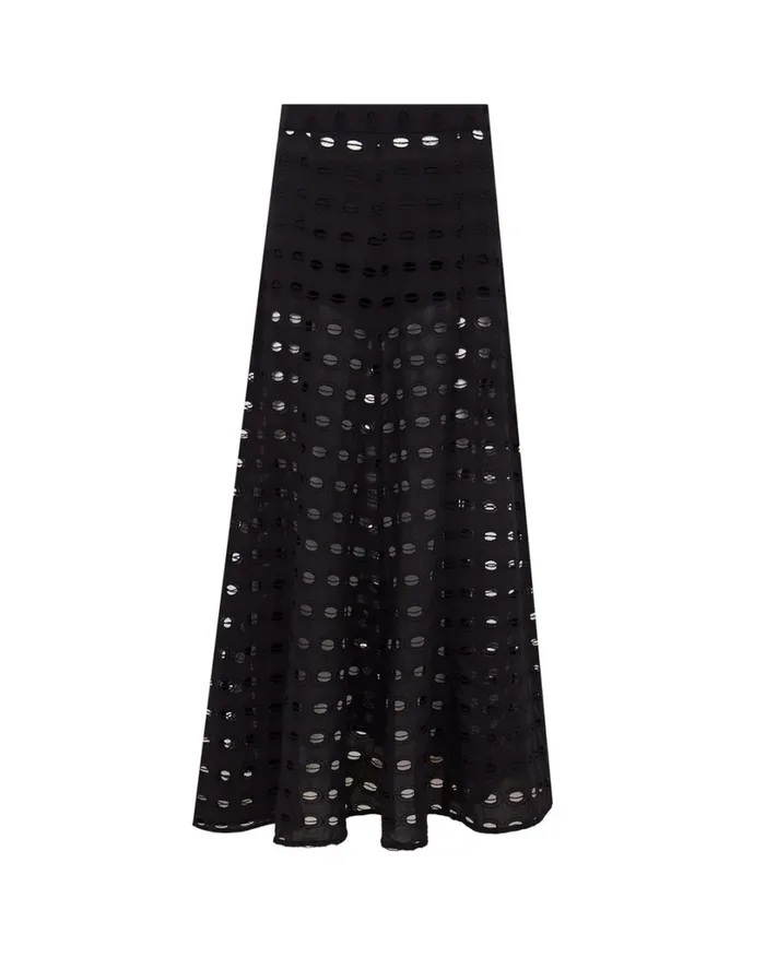 Bottoms Women ViX Paula Hermanny Lauren Long Skirt 8211 Black