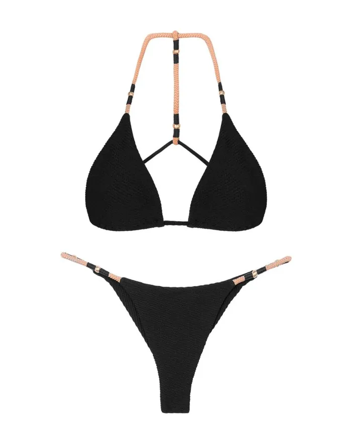 Bottoms Women ViX Paula Hermanny Layla Detail Bottom 8211 Black