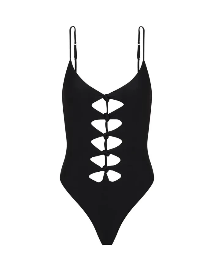 Bottoms Women ViX Paula Hermanny Megan One Piece 8211 Black