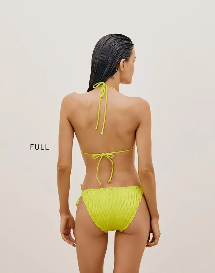 Bottoms Women ViX Paula Hermanny Scales Ripple Tie Side Bottom 8211 Wasabi