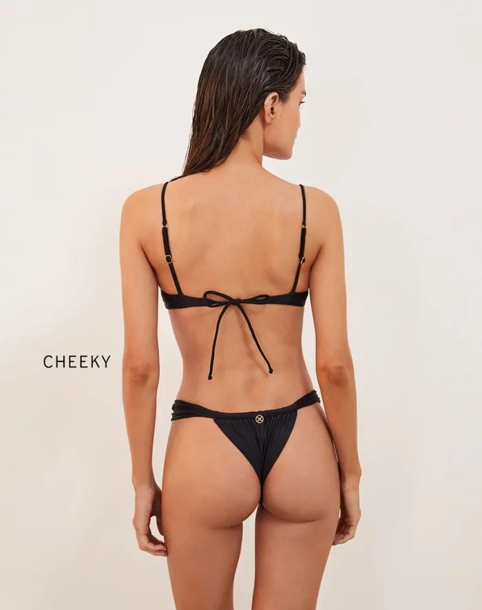 Bottoms Women ViX Paula Hermanny Tanga Bottom 8211 Black