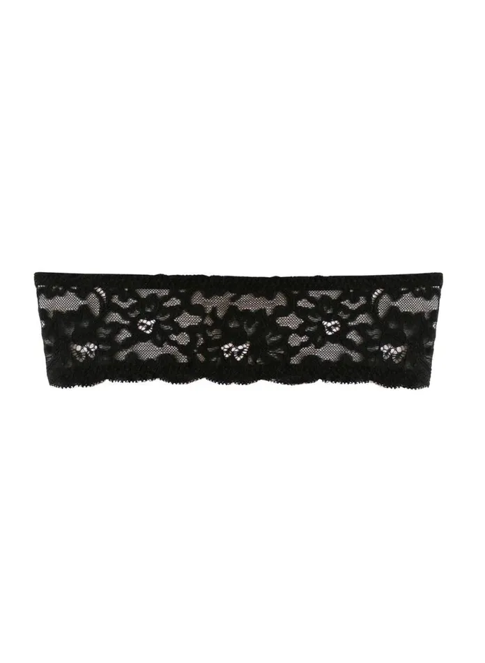 Bralettes and Wireless Bras Lingerie Fleur Du Mal Charlotte Bandeau Bra Black