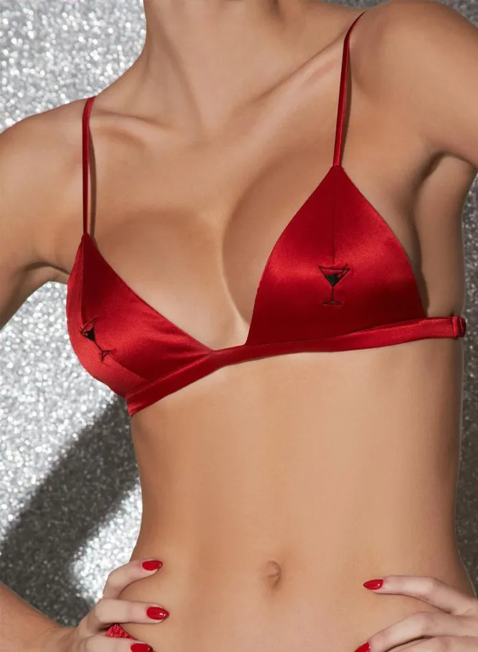Bralettes and Wireless Bras Lingerie Fleur Du Mal Dirty Martini Embroidered Luxe Triangle Bra Rouge Bralettes and Wireless Bras Lingerie Fleur Du Mal Dirty Martini Embroidered Luxe Triangle Bra Rouge