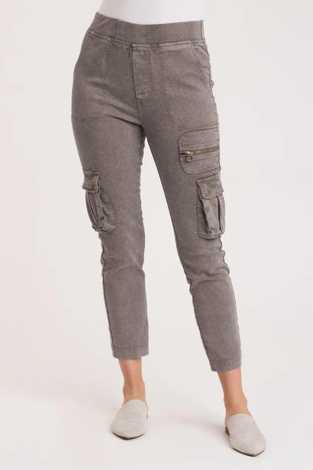 Brantley Cargo Pant Distress Wash Java Clothing XCVI Leggings