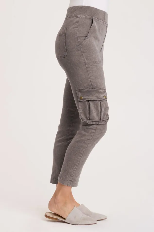 Brantley Cargo Pant Distress Wash Java Clothing XCVI Leggings