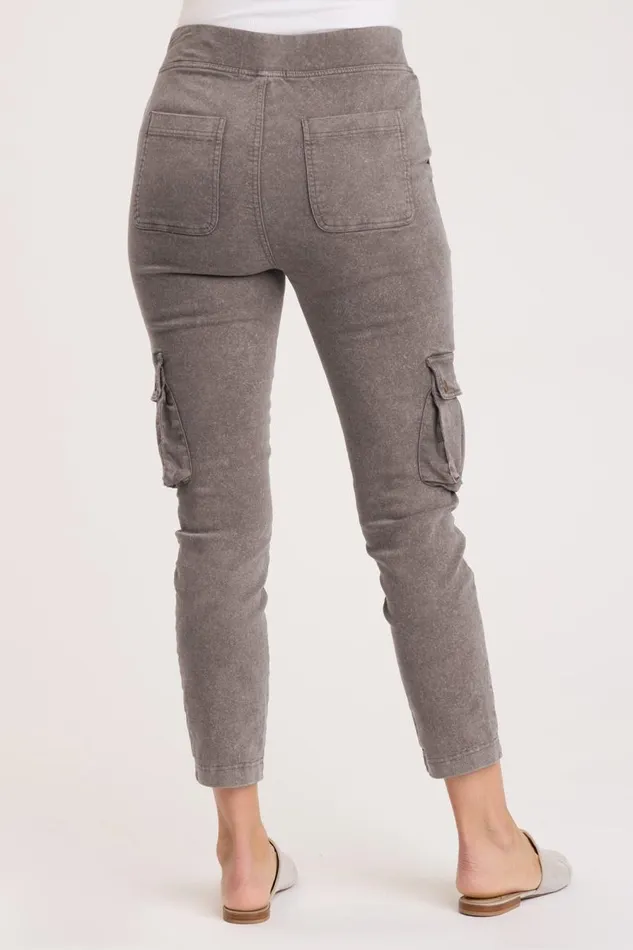Brantley Cargo Pant Distress Wash Java Clothing XCVI Leggings