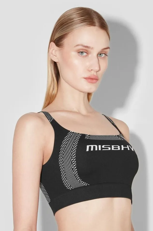 Bras Women MISBHV Sport Bra Top Blackwhite