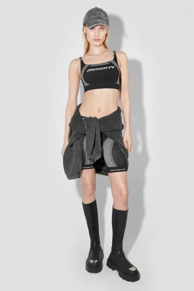 Bras Women MISBHV Sport Bra Top Blackwhite