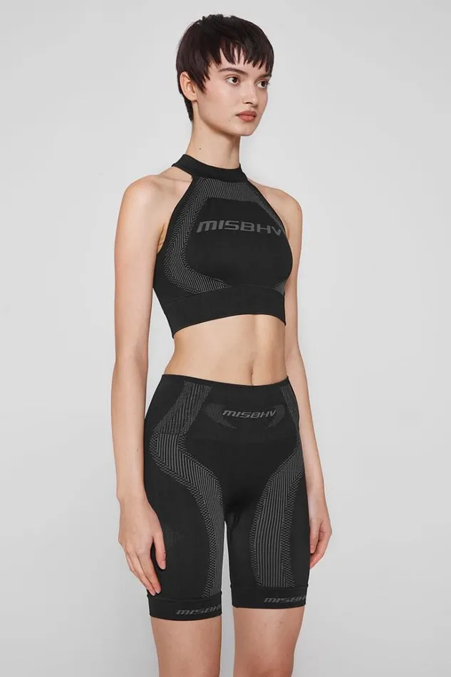 Bras Women MISBHV Sport Halter Bra Muted Black