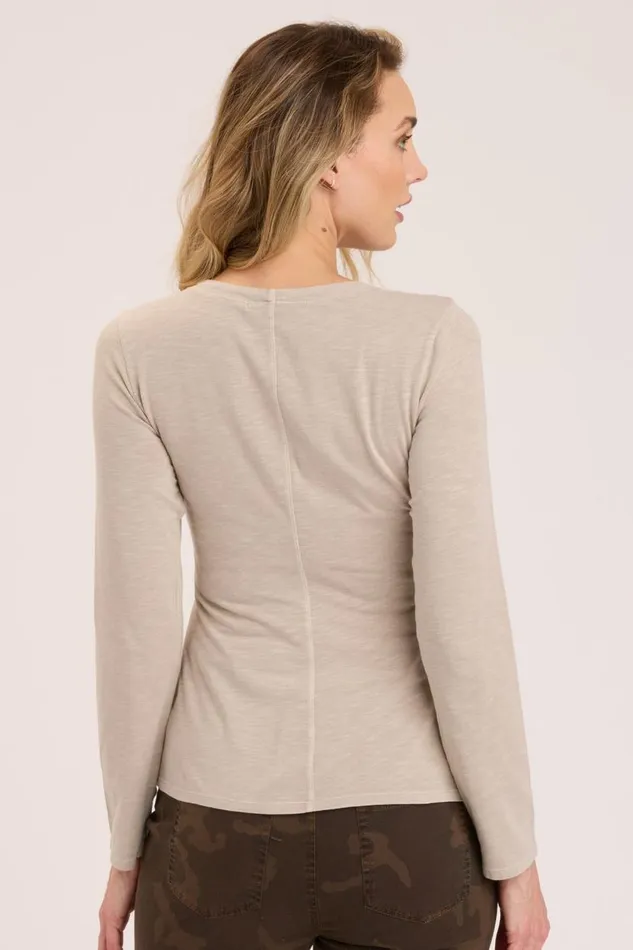 Brie Hardware Long Sleeve Melodic Pigment Clothing XCVI ShirtsBlouses