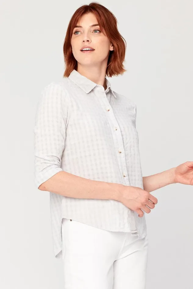 Brigit Buttonup Glacial Pigment Clothing XCVI ShirtsBlouses