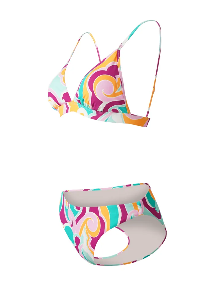 Brunotti Bikini Sets Women AlisonSwirl Bralette Bikini Set Multi Color