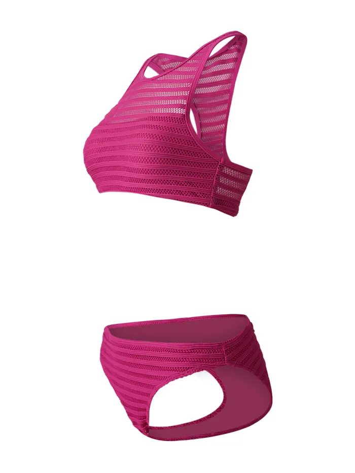Brunotti Bikini Sets Women Elena Mesh Sports Bikini Set Magenta
