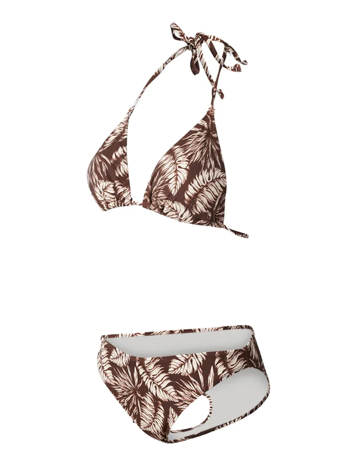 Brunotti Bikini Sets Women Popstar Slider Triangle Bikini Set Brown
