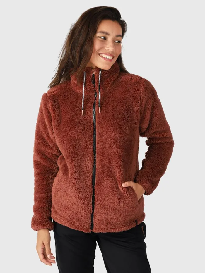 Brunotti Fleece Women Kyoto Fleece Jacket Brown