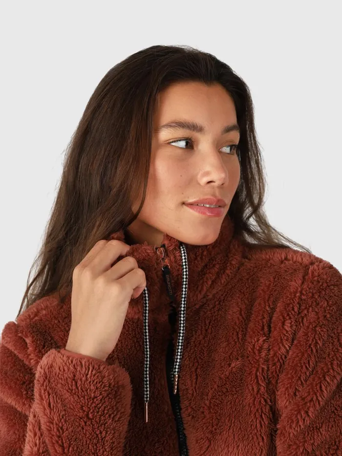 Brunotti Fleece Women Kyoto Fleece Jacket Brown