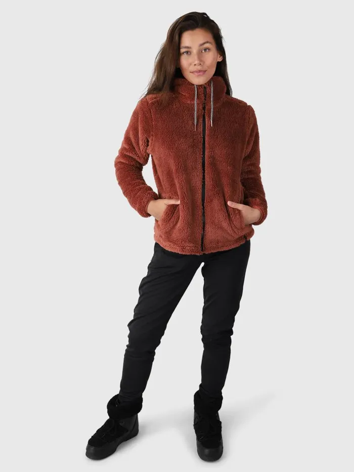 Brunotti Fleece Women Kyoto Fleece Jacket Brown