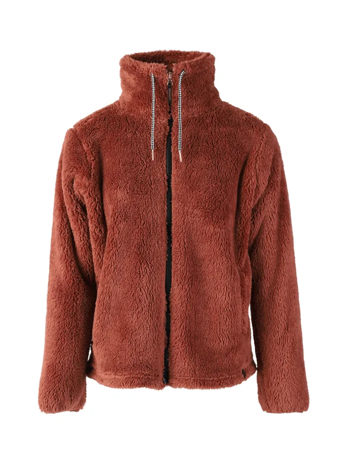 Brunotti Fleece Women Kyoto Fleece Jacket Brown