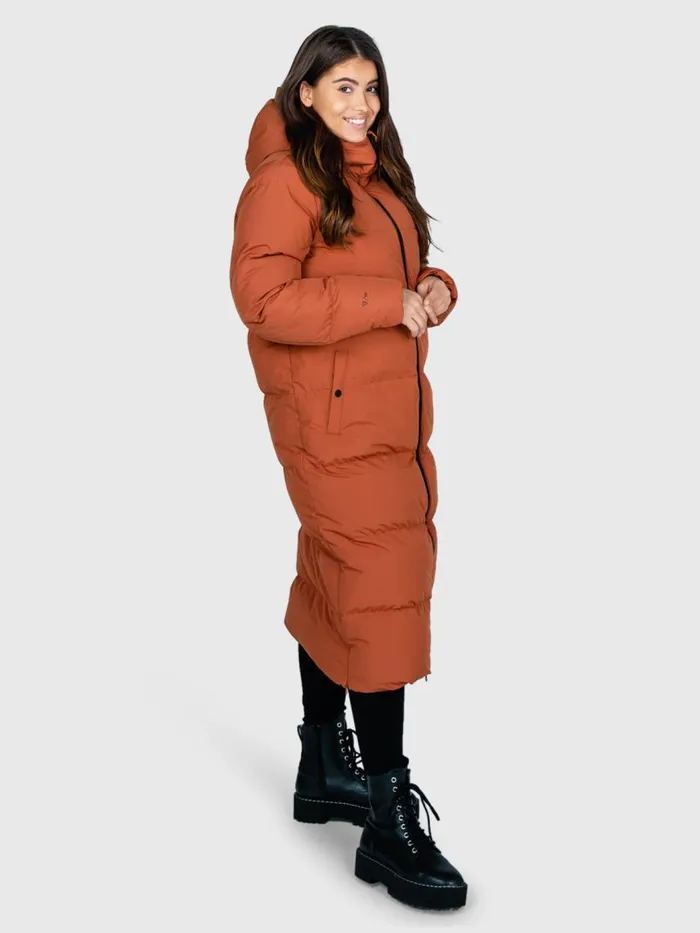 Brunotti Jackets Women Bigsur Long Puffer Coat Brown