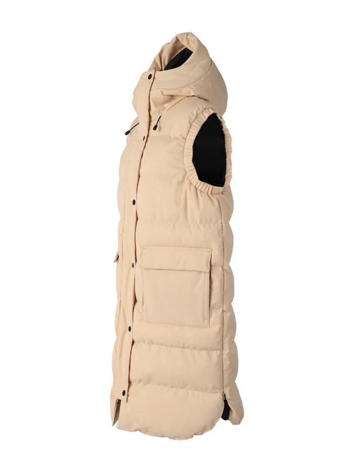 Brunotti Jackets Women Kalani Long Puffer Bodywarmer White