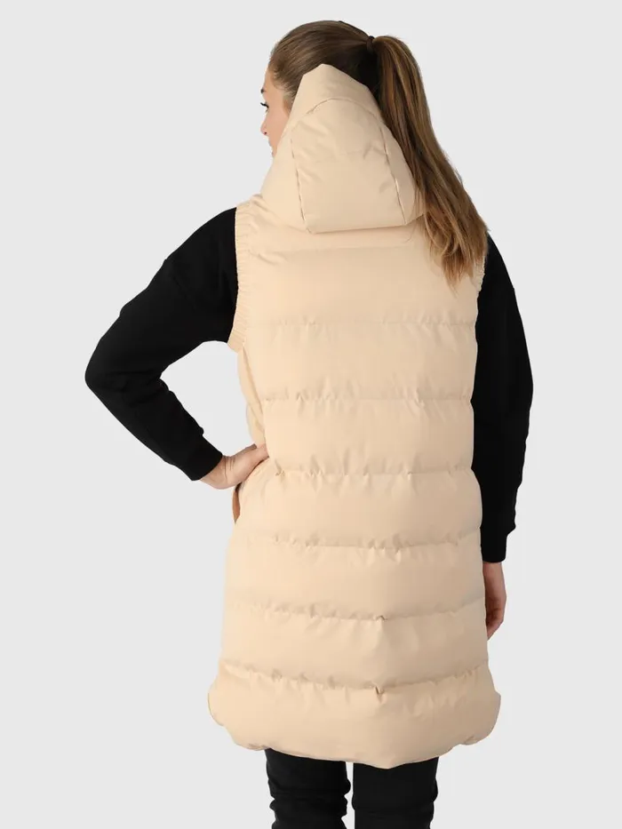 Brunotti Jackets Women Kalani Long Puffer Bodywarmer White