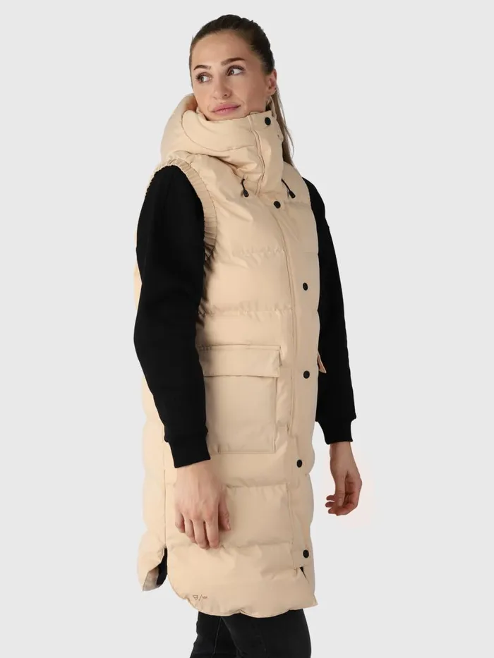 Brunotti Jackets Women Kalani Long Puffer Bodywarmer White