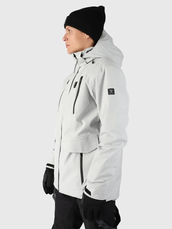 Brunotti Snow Jackets Men BaronHeatSnow Jacket With Heat Panels Grey