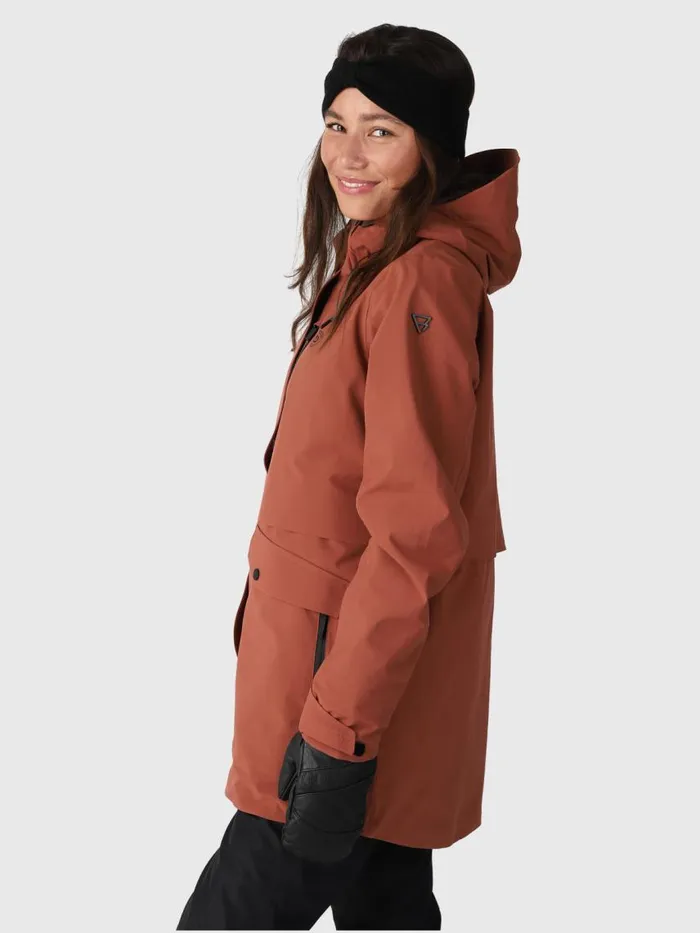 Brunotti Snow Jackets Women BombiniHeat Snow Jacket Brown