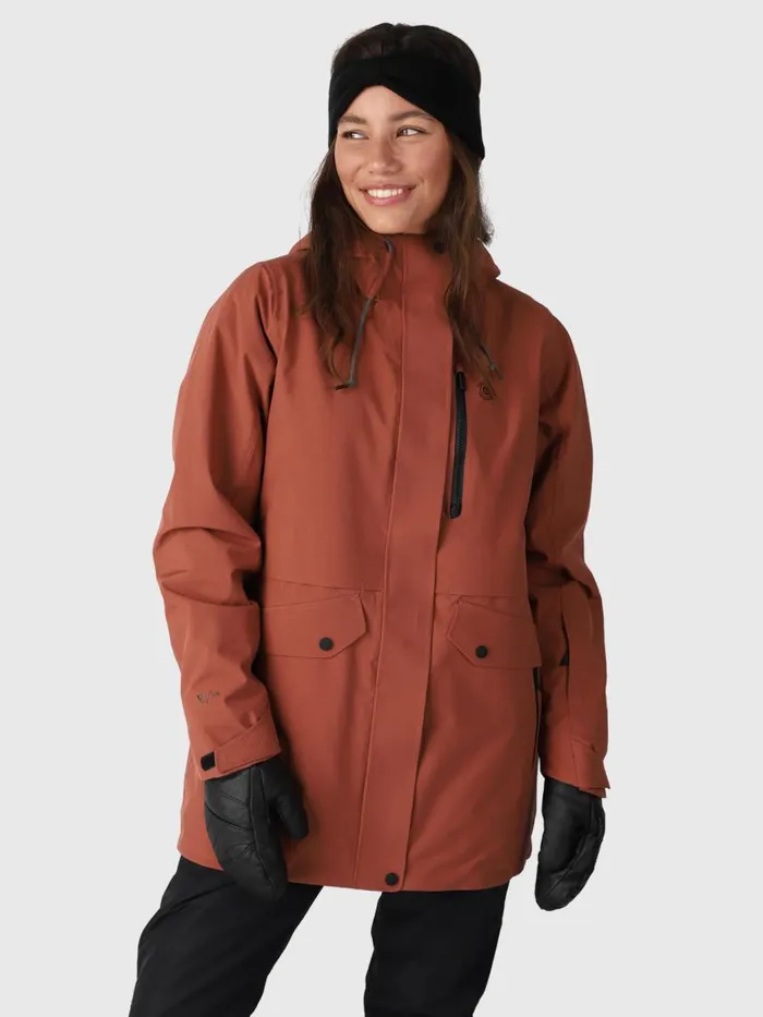 Brunotti Snow Jackets Women BombiniHeat Snow Jacket Brown